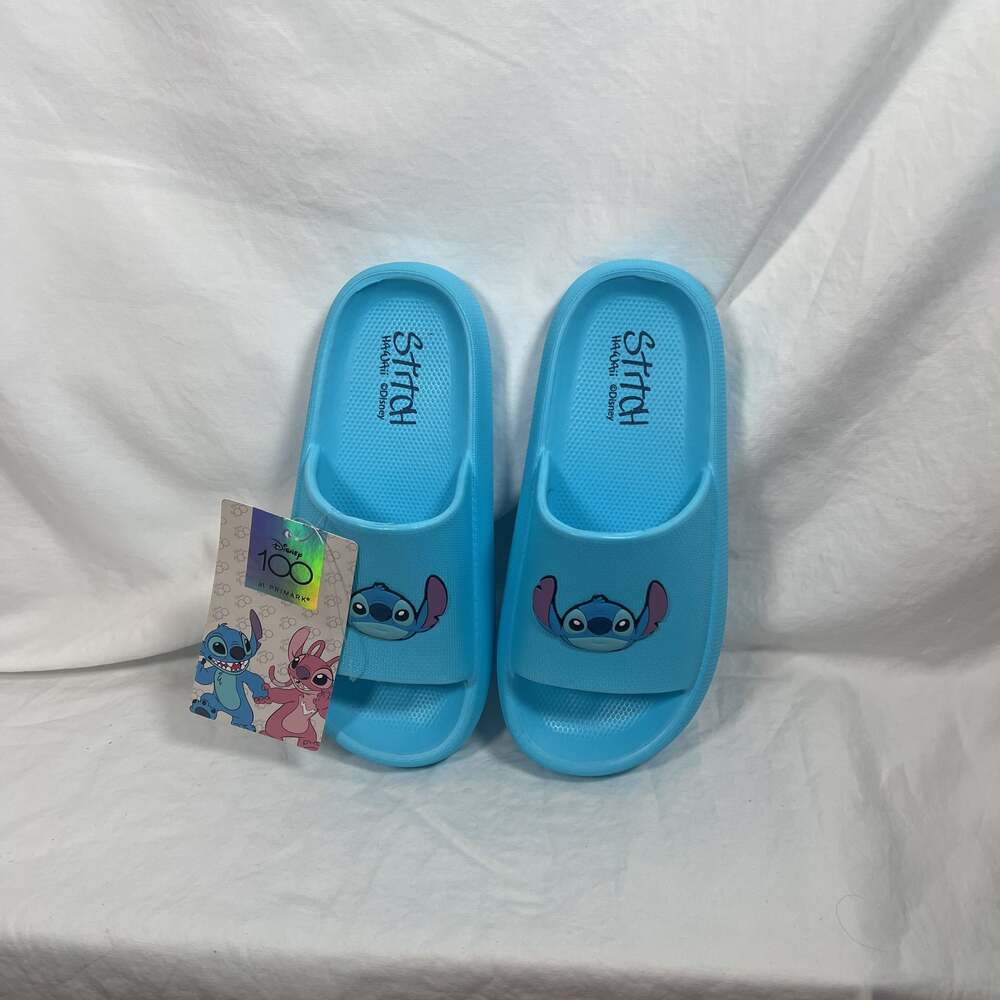 New Disney Lilo & Stitch Kids Blue Slide Sandals